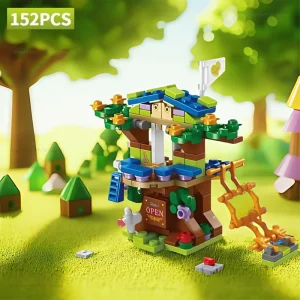 New 6In1 Tree House TreeHouse Girls Castle Room Climb Slide Classic Model Building Blocks Sets Bricks Toy For Boys Children Gift