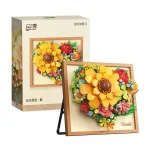 3D Floral Picture Frame Building Blocks DIY New Year Home Decor with Mini Bricks Creative Wall Art And Wedding Anniversary Gifts - Image 6