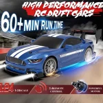 New 1：24 GTR Remote Control Car High Speed 4WD Rechargeable RC Drift Racing Toy For Kids Adults Indoor Outdoor 2.4GHz Long Range