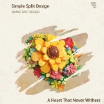 3D Floral Picture Frame Building Blocks DIY New Year Home Decor with Mini Bricks Creative Wall Art And Wedding Anniversary Gifts - Image 3